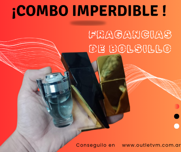Producto - COMBO X3 PERFUMES DE BOLSILLO MINI 25 ML COLECCIONABLES