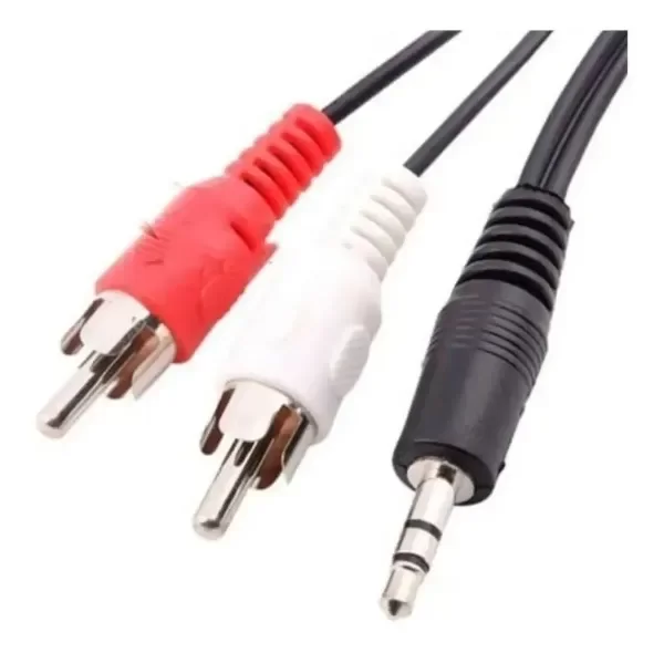 Producto - CABLE AUXILIAR 2 RCA MACHO A MINI PLUG 3.5 LE-1008-1