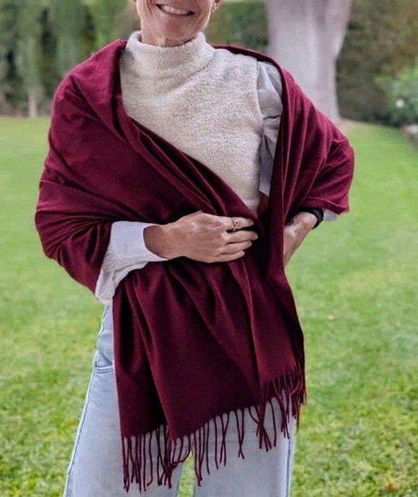 Producto - pashmina velvet - cereza - - 0
