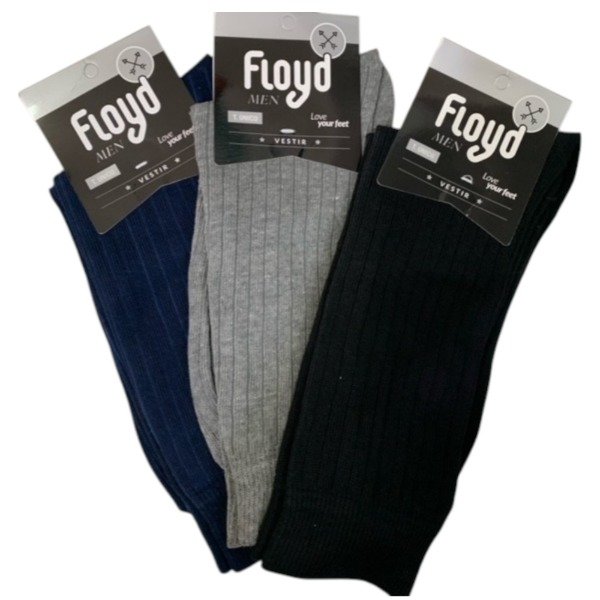 Producto - Media Caña Hombre Vestir Algodon Morley x12 Pares Floyd Art.Cl07