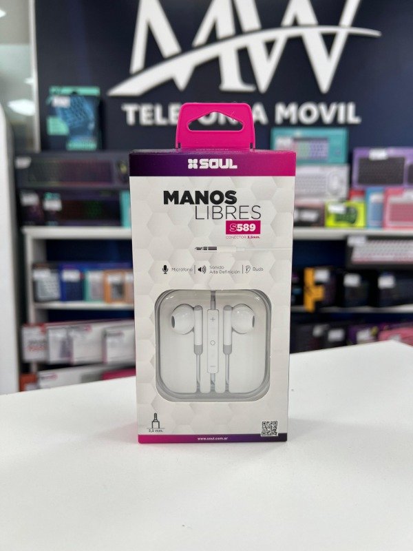 Producto - Auricular Manos Libres S589 3.5mm Soul MLS-S589