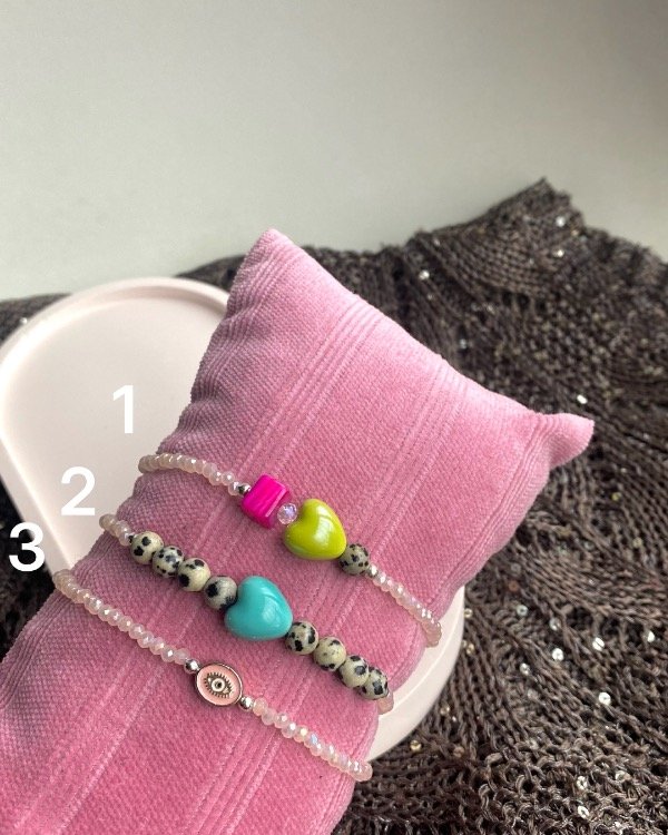 Producto - Pulseras cristal rosa bb - 3
