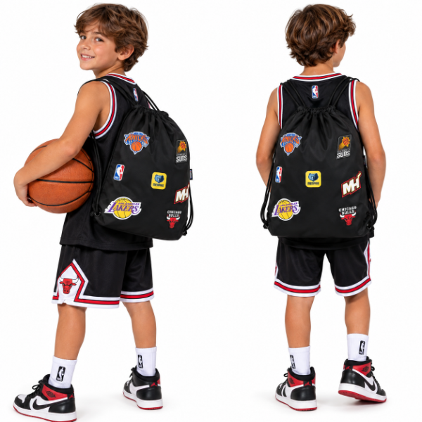 Producto - BOLSA MOCHILA NBA MULTIEQUIPOS 48X38 CM - 1
