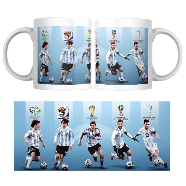Producto - Taza - messi 5 mundiales - 0