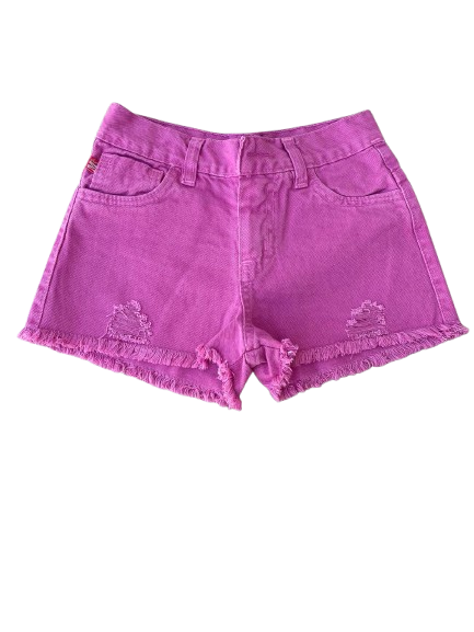 Producto - Short Gabardina con Roturas Mora