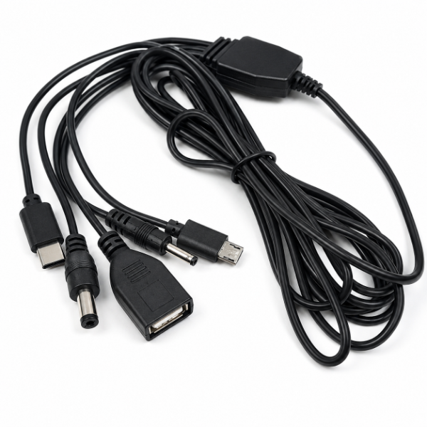 Producto - PANEL SOLAR PORTATIL 5V CON CABLE DE 5 CONEXIONES DIFRENTES - 1