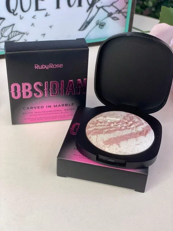 Producto - Rubor marmolado APHRODITE OF MILOS Obsidian - RUBY ROSE