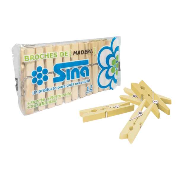 Producto - BROCHE MADERA REFORZ SINA x 12u