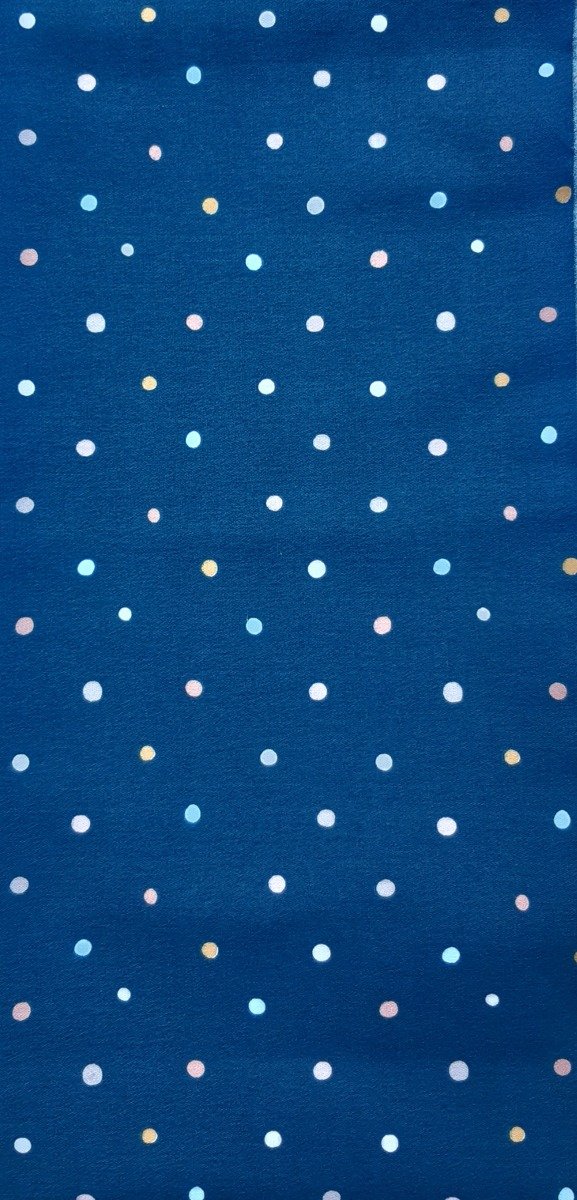 Producto - Portataza azul con pintitas de colores