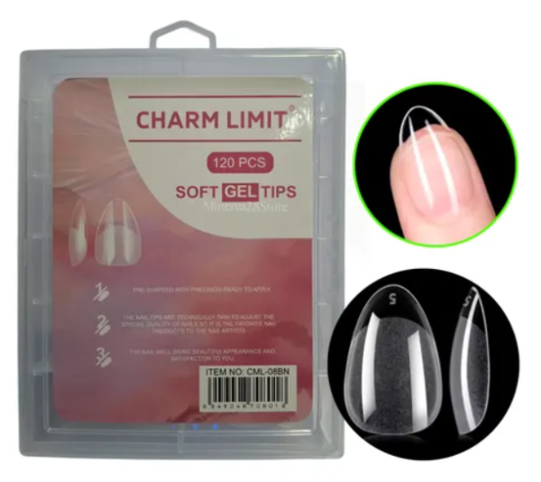 Producto - Tips almendra cortos Charm Limit x120u