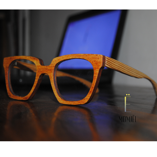 Producto - Anteojo de madera PRISMA FILTRO AZUL