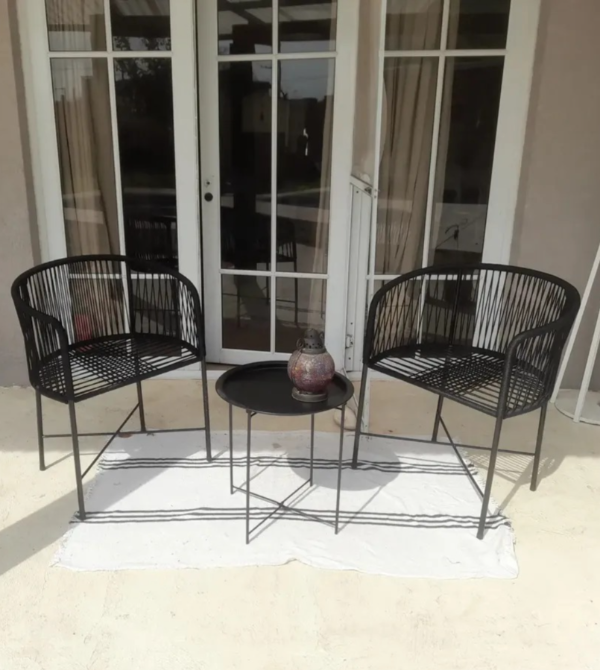 Producto - Silla Gervasoni Roma de caño tejida en Símil Yute ( 4 Unidades) - 9