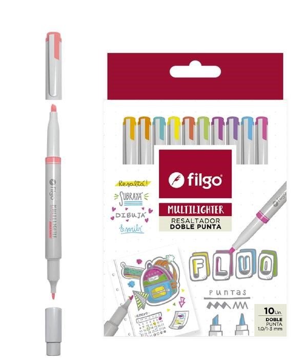 Producto - RESALT. FILGO 2 PUNTAS MULTILIGHTER Fluo x10u
