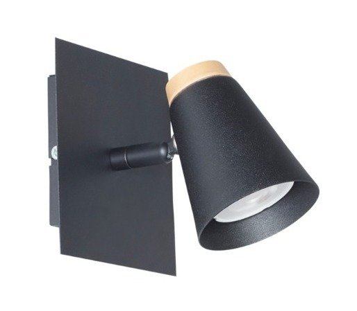 Producto - Aplique 1 Luz con detalle en madera