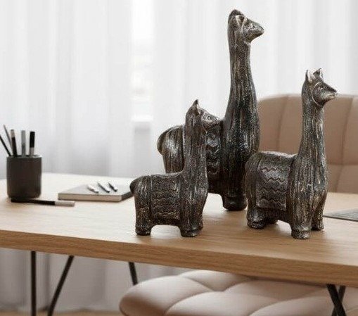 Producto - Llamas De Metal Set x 3 Alto 21 cm