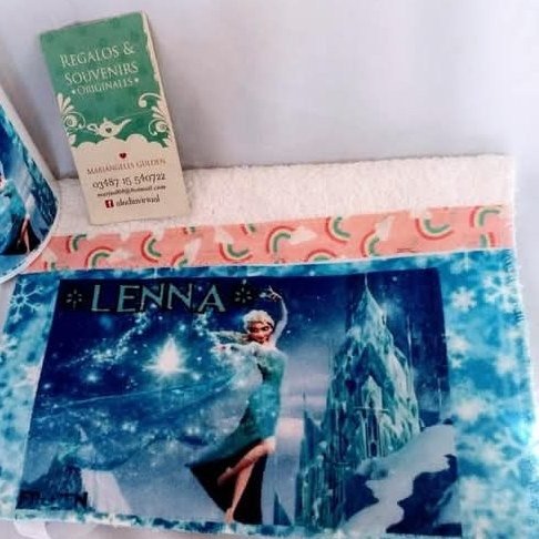 Producto - TOALLITA PERSONALIZADA CON CINTA PARA COLGAR