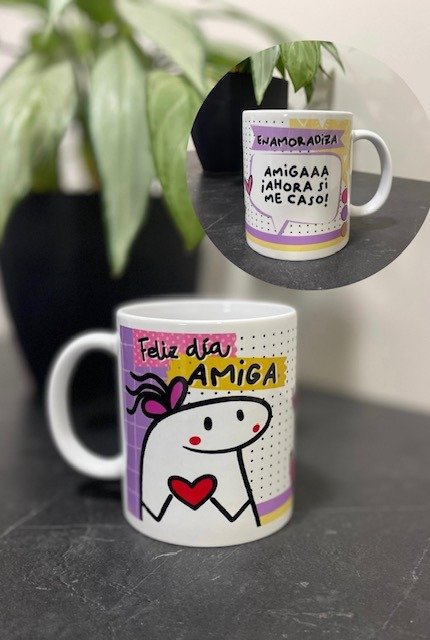 Producto - Taza feliz día amiga