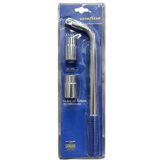 Producto - LLAVE EN L TELESCOPICA GOODYEAR REFORZADA 17x19mm 21x23mm GY-2867
