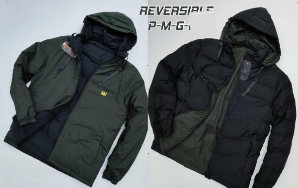 Producto - Campera reversible negro/musgo