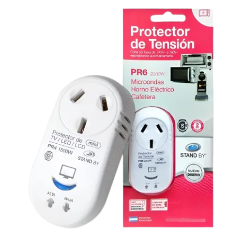 Producto - Protector de Tensión Digital Stand By 2200w P/ Electrodomésticos Color Blanco