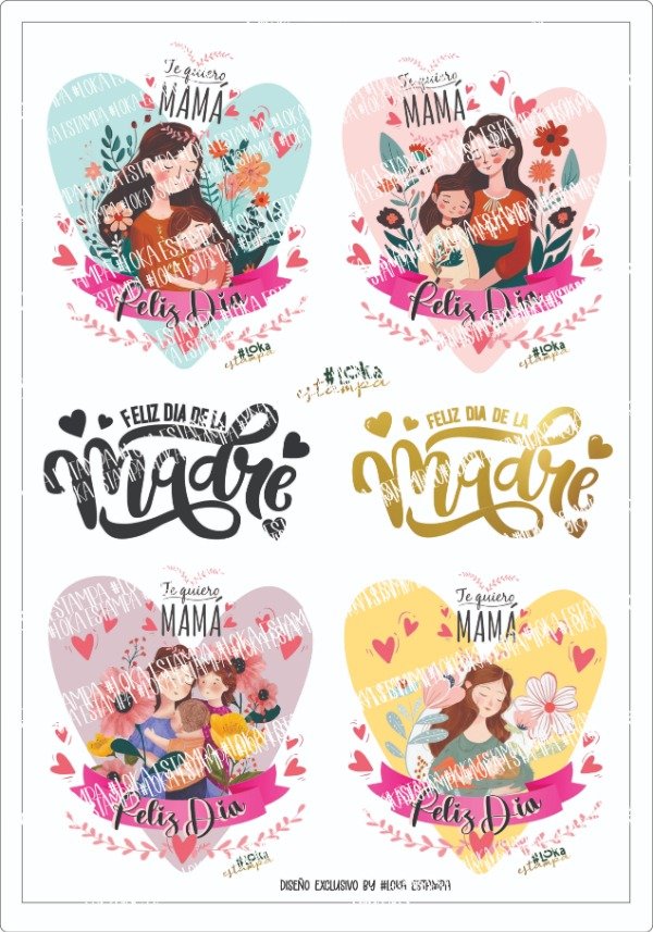 Producto - Termotransferible 20x29cm Dia de la Madre #1