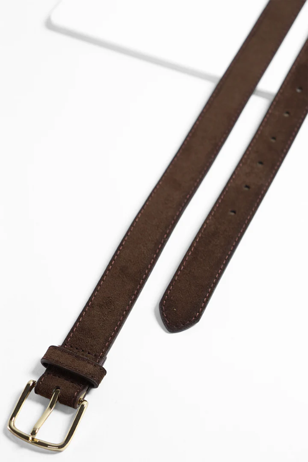 Producto - CINTO GAMUZA MARRÓN