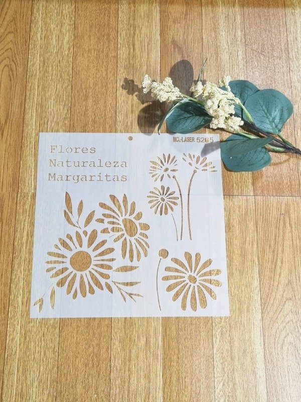 Producto - St 5265 de 20x20 cm Stencil Margaritas