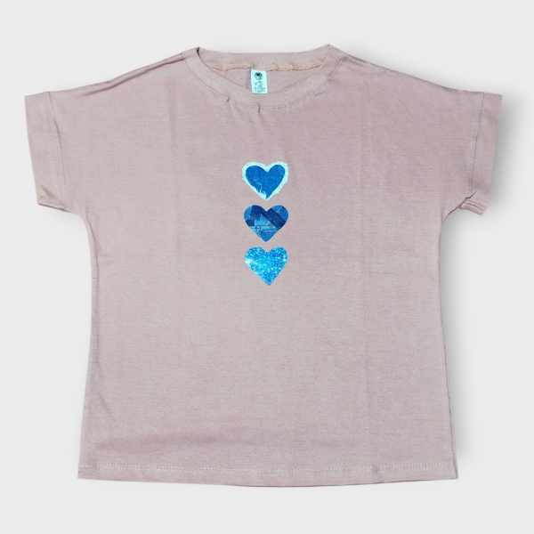 Producto - Remera Juvenil estampada Rosa Viejo T3