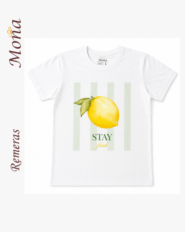 Producto - Remera algodón estampada - 1