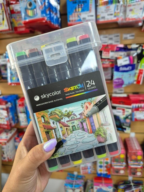 Producto - Marcadores sketch Skycolor x 24