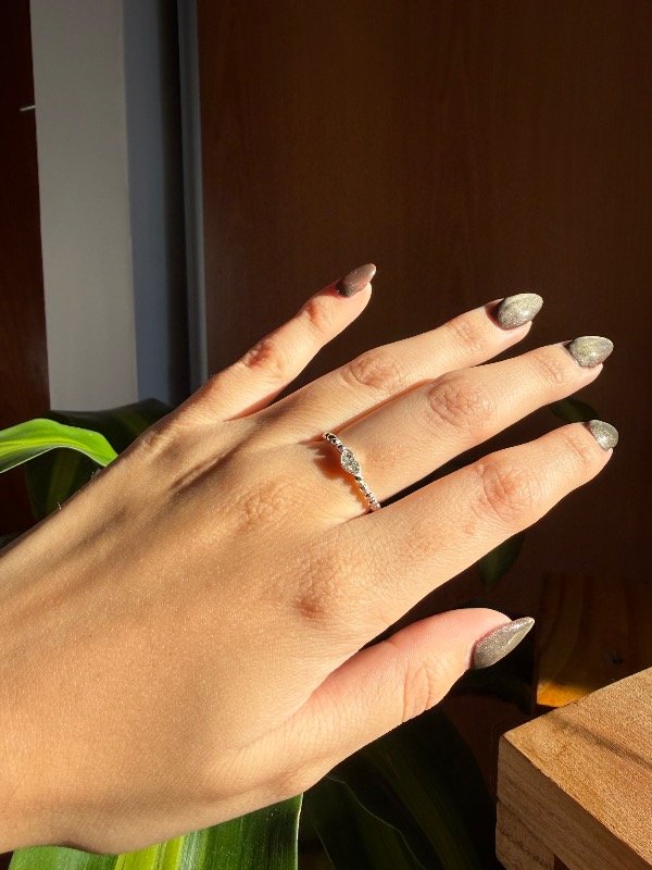 Producto - Anillo corazón strass fino