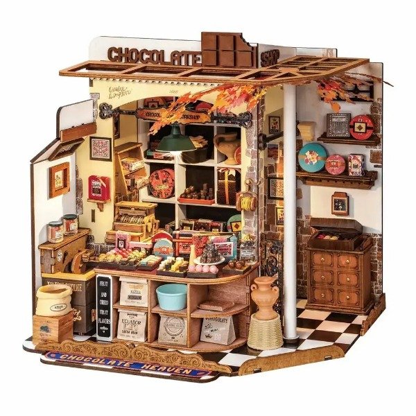 Producto - Robotime Rolife Chocolatería de Henry (Henry's Chocolate) DG174 - 0