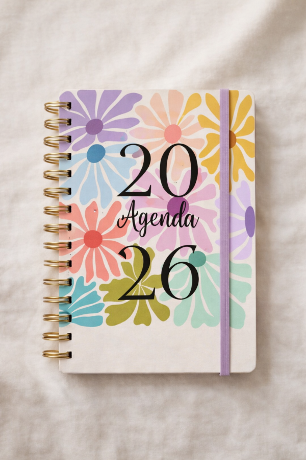 Producto - Agenda universitaria flower color