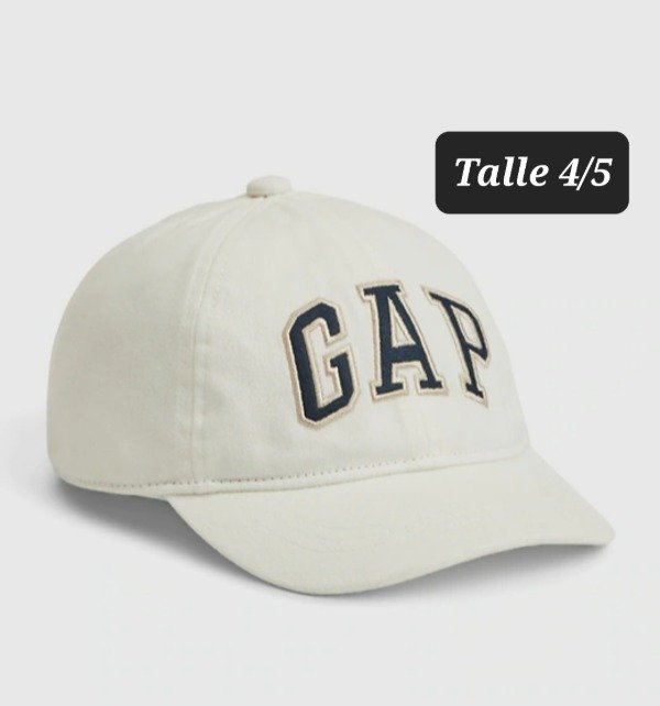 Gorra Gap talle 4/5 años blanca