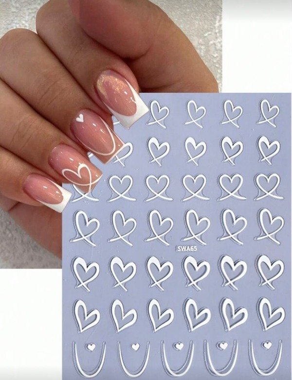 Producto - Stickers corazon blanco