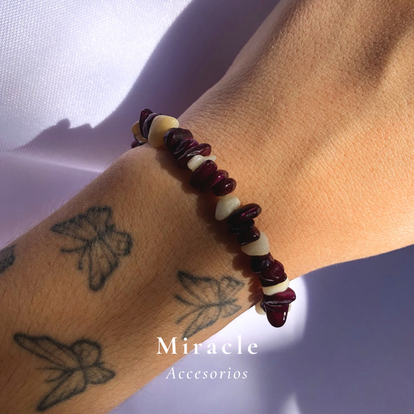 Producto - Pulsera Nácar bordó
