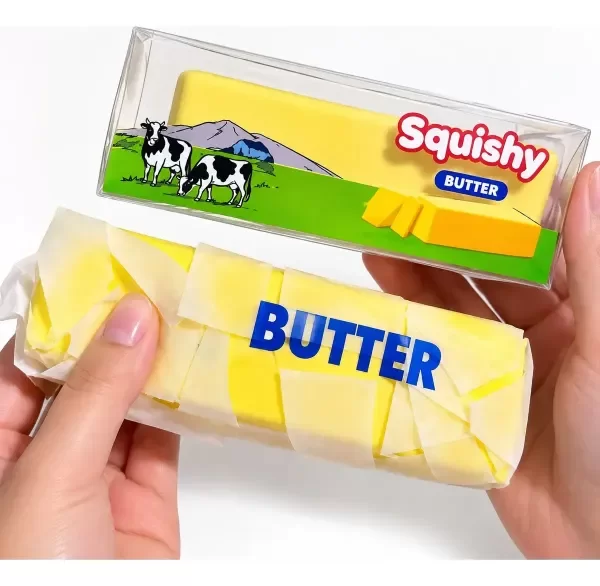 Producto - Squishy Crispy Butter Manteca Cera Crujiente Viral Agregar a favoritos - 1