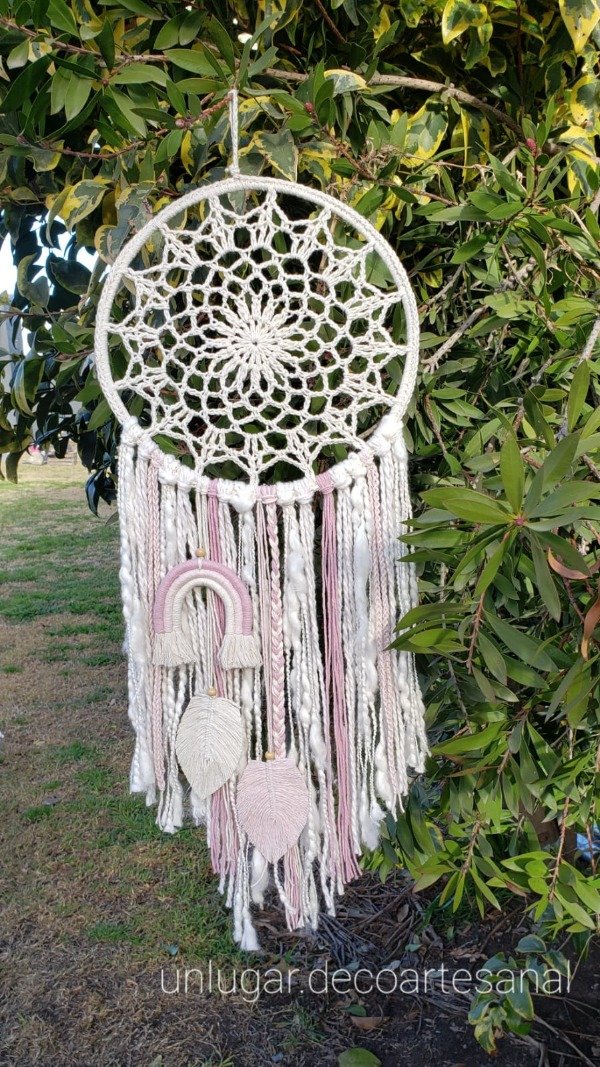 Producto - Atrapasueños Arcoíris 25 cm de diámetro