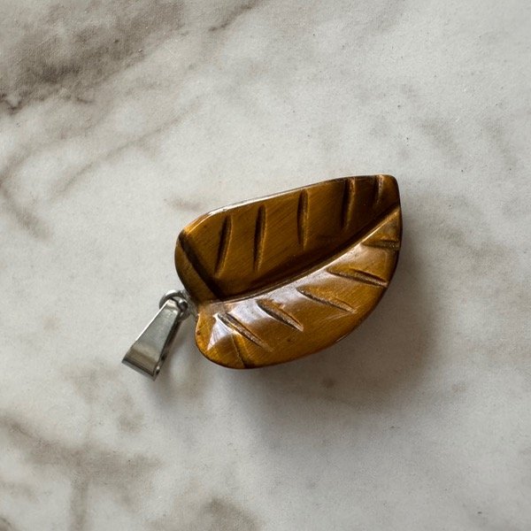 Producto - Dije Ojo de Tigre Hoja