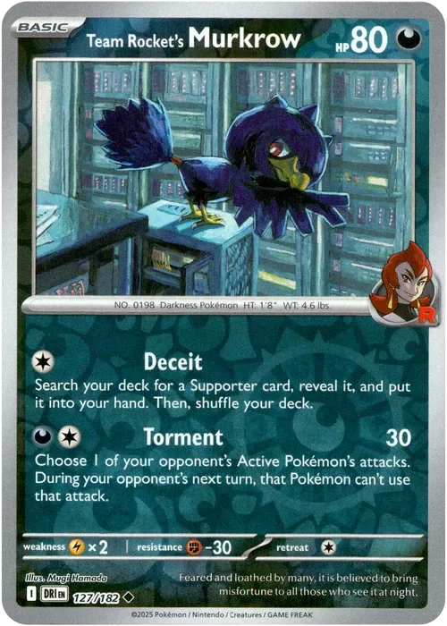 Producto - Team Rocket's Murkrow - 127/182 - Destined Rivals - Reverse Holo