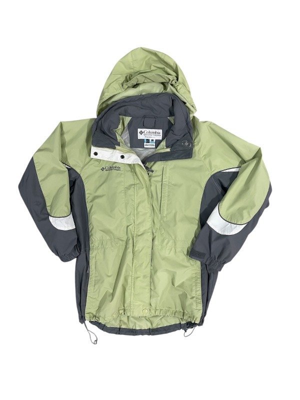 Producto - campera COLUMBIA verde agua y gris