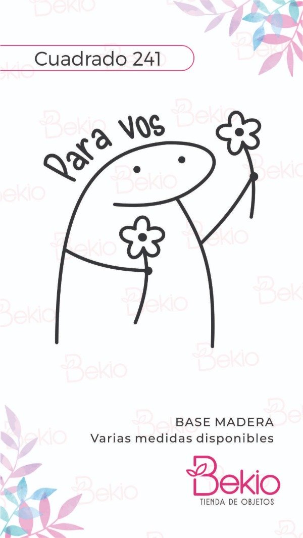 Producto - Sello Cuadrado 241 - Con Amor Flork