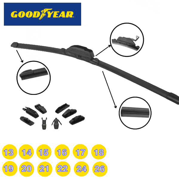 Producto - ESCOBILLA LIMPIAPARABRISAS GOODYEAR FLEX GY866