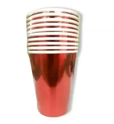 Producto - VASO ROJO METALIZADO X 6