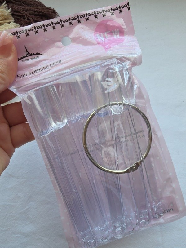 Producto - Muestrario coffin transparentes Uñero Paris Night Efecto estilizad