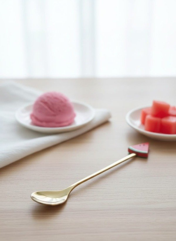 Producto - Cuchara postre dorada - SANDIA set x3