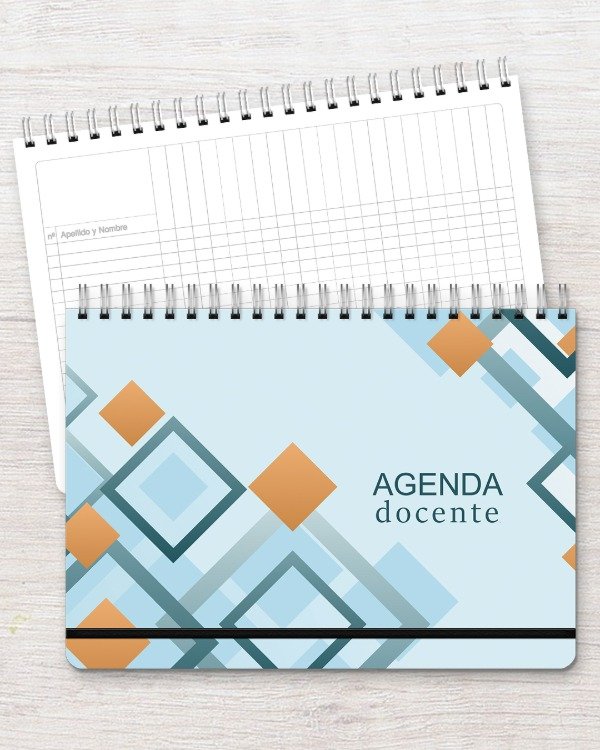 Producto - Agenda Docente A4 dis. rombos