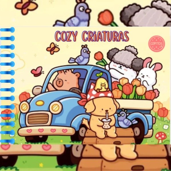 Producto - Libro para pintar Cozy Criaturas ENTREGA A PARTIR DEL 26/11