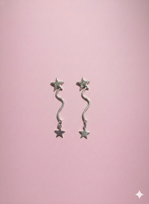 Producto - Aros estrella con strass