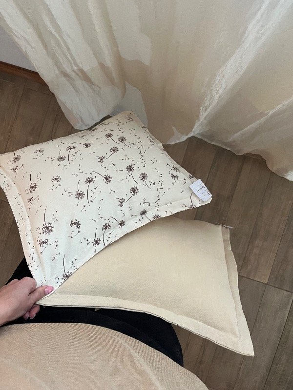 Producto - Almohadon 40x40 diente leon marrón